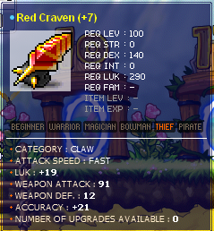 Closed - S> Perfect Red Craven | MapleRoyals