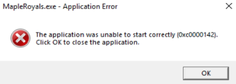 Themida error: 0x7367bbb8 and Application error | MapleRoyals