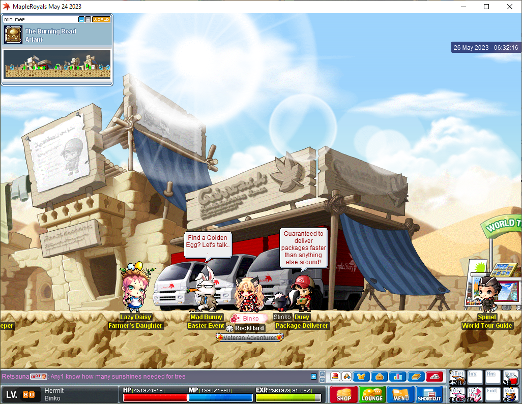 Easter Event NPCs still up in some places MapleRoyals