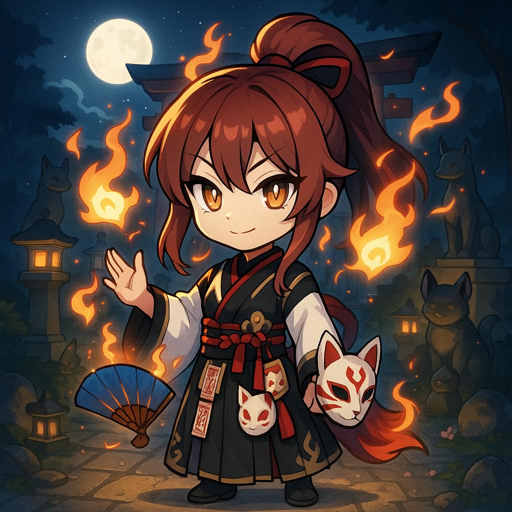 Yuzuhana, Foxflame Onmyouji.jpg